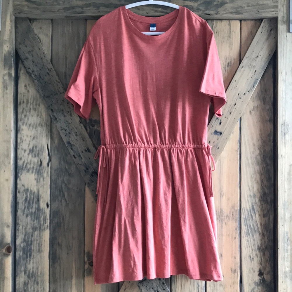Coral T-Shirt Dress